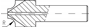 Bild von Radius-Hartmetallfräser mit Bohrung,ohne Führung, LATUMA
