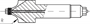 Picture of Radius carbide cutter with guide ball bearing / diameter 4 mm