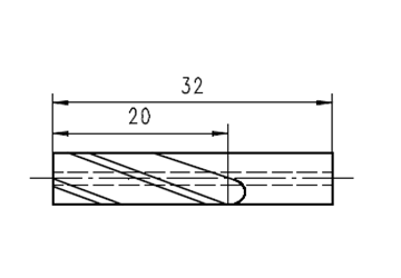 Bild von Zylindrischer Hartmetallfräser Ø 6mm